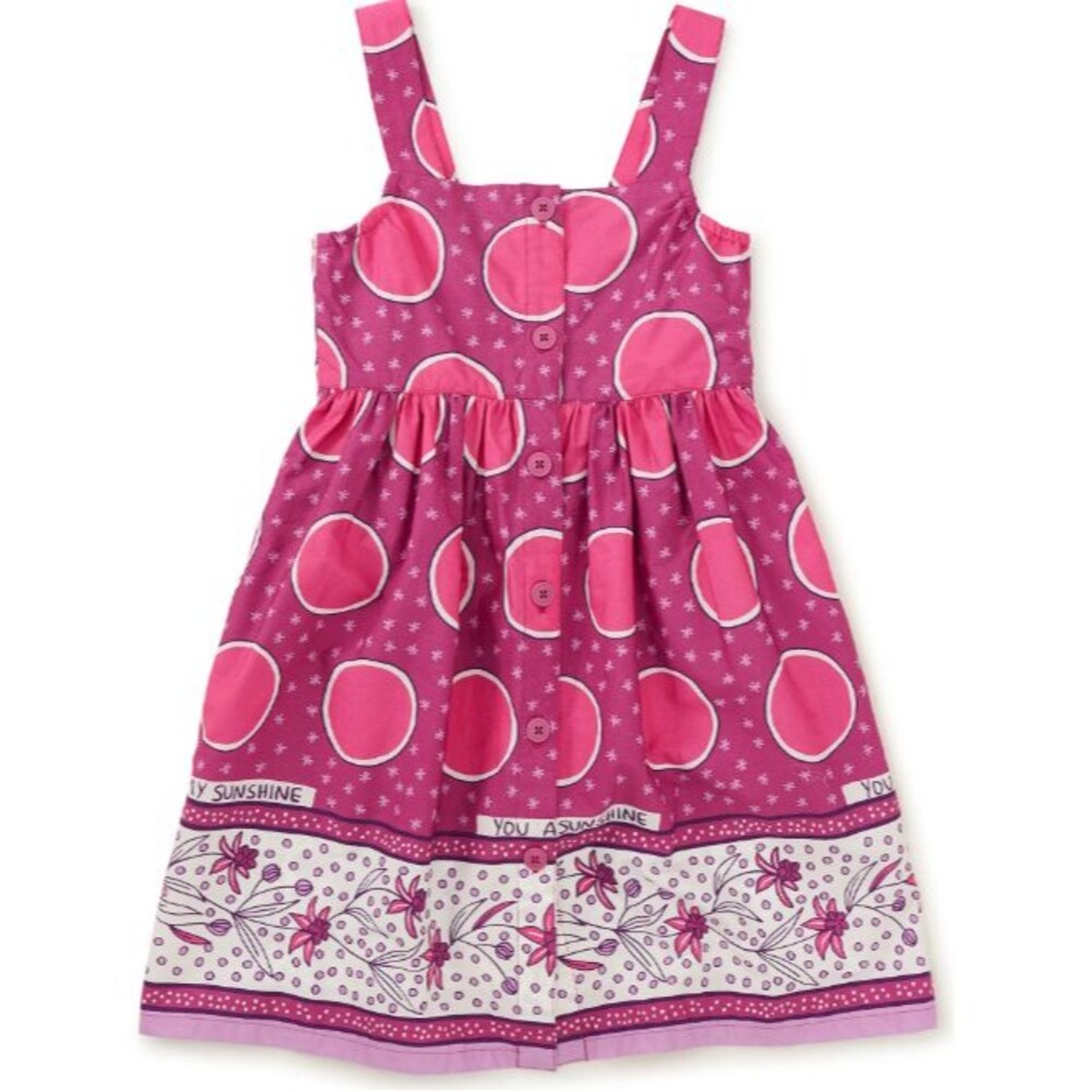 Tea Collection Sleeveless Dress Kenya Leso 'You Are My Sunshine' Sz 6